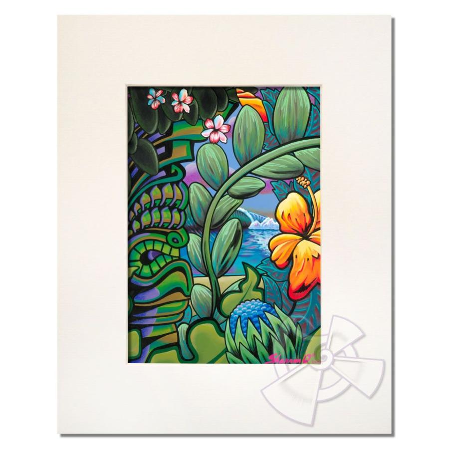 ハワイのサーフアート絵画 Tiki Reef （11