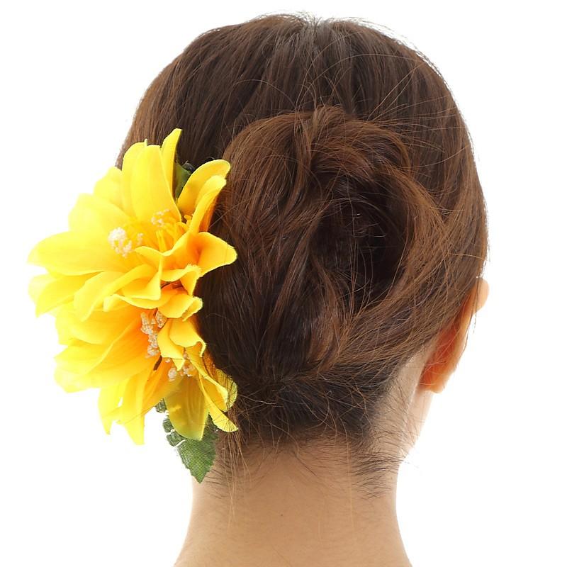 フラダンス ハワイアン 髪飾り フラ スモールダリア ヘアクリップ Hc068 1 ムームーママ 通販 Yahoo ショッピング