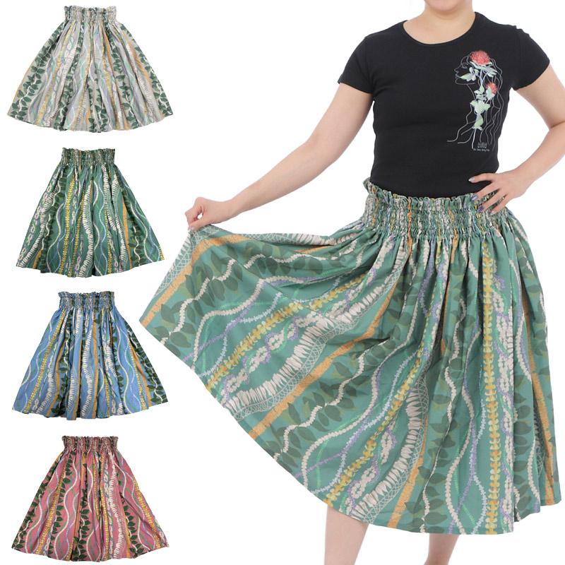 フラダンス スカート シングル パウ パウスカート レッスン MuuMuuMama