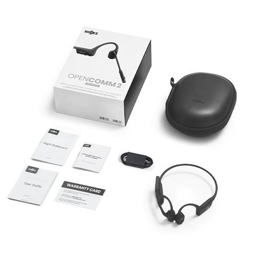 【美品】SHOKZ OPENCOMM 骨伝導ヘッドセット OpenComm2 UC ビジネスモデル 骨伝導ヘッドセット - Shokz