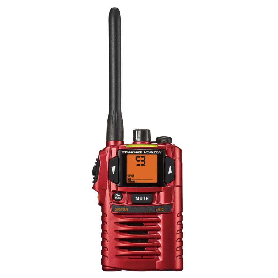 スタンダード　ホライゾン　SR70Aトランシーバー 2台セット付属品付き 八重洲無線 スタンダードホライゾン SR-70A レッド 2台セット