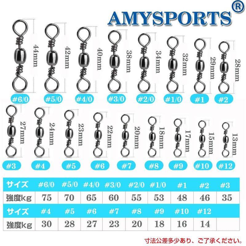 超特価sale開催 Amysports ルアー サルカン 釣り スイベル ローリングスイベル タル型 ステンレス ジギング エギング バス 船釣り 投げ釣り 釣 Centrefedora Com