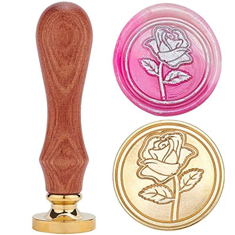 Craspire シーリングスタンプ バラ ワックスシールスタンプ ローズ 花 シーリングワックス スタンプ 25mm 封印 真鍮ヘッド 木 Muy Linda 通販 Yahoo ショッピング