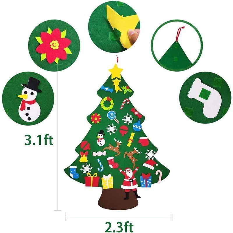 Jtmix クリスマス 飾り 壁掛け フェルトクリスマスツリー クリスマス 飾り付け オーナメント 布絵本 フェルト布 クリスマス 飾り ク Muy Linda 通販 Yahoo ショッピング