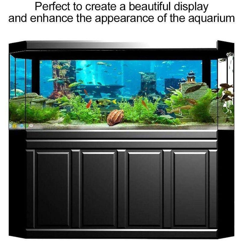水族館ポスター バックスクリーン 水中バックグラウンド 水中装飾 壁紙 水槽の背景 海底都市遺跡 水族館のテラリウム タンクの背面に適用 6 Muy Linda 通販 Yahoo ショッピング