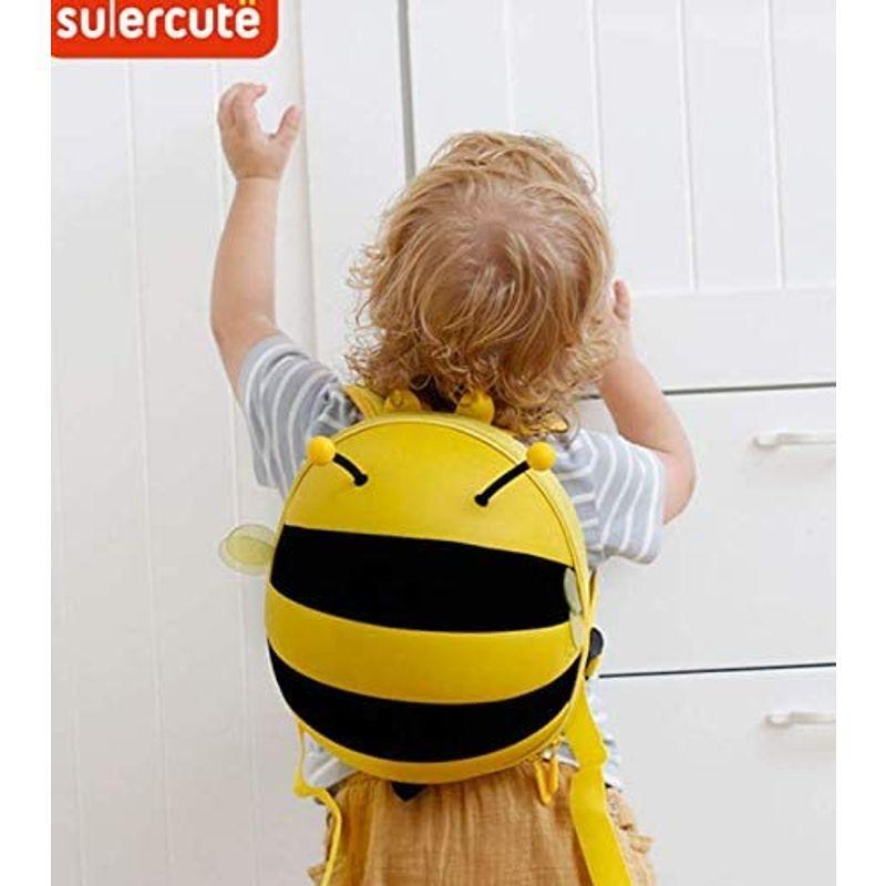 超可爱の Sandoll 触角が揺れて可愛い 蜜蜂リュック ハーネス付き Miniリュック 子供用リュック ミツバチ 可愛い 外出バック 遠足 転倒防 Materialworldblog Com