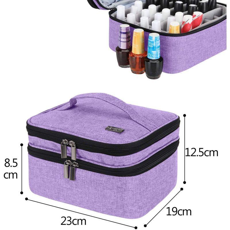 新品 Luxja マニキュアケース ネイルカラー 15ml 30ボトル ネイル道具 収納 整理 持ち運び ケースのみの販売 ライトパープル Web限定 Www Aqtsolutions Com