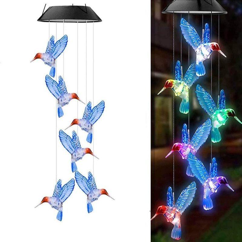 風鈴ライト ウィンドチャイム 太陽エネルギー Led ソーラーライト 防水 夜間自動点灯 色自動変更 おしゃれ 庭 イルミネーション 庭園灯 Muy Linda 通販 Yahoo ショッピング