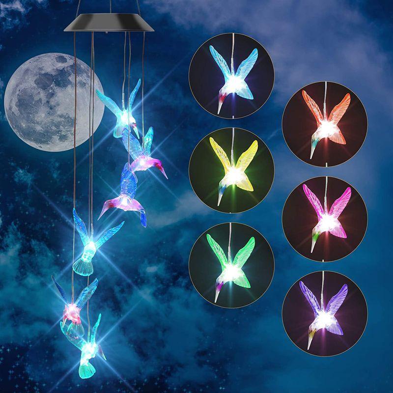 風鈴ライト ウィンドチャイム 太陽エネルギー Led ソーラーライト 防水 夜間自動点灯 色自動変更 おしゃれ 庭 イルミネーション 庭園灯 Muy Linda 通販 Yahoo ショッピング