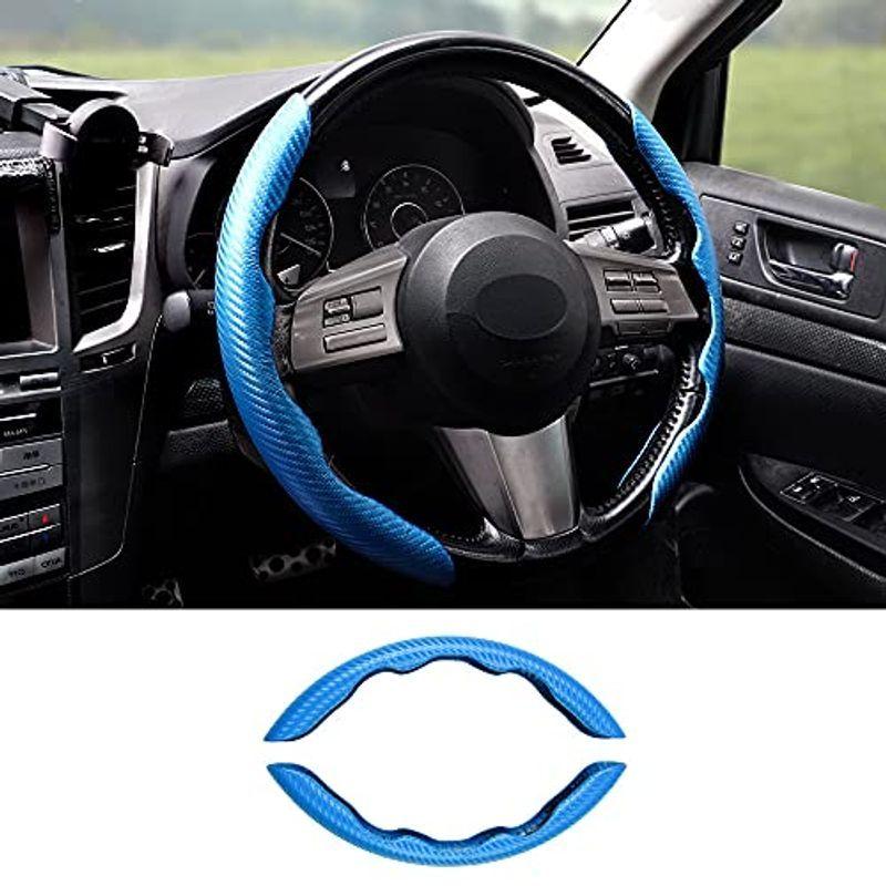 Limstyle ハンドルカバー 車用ステアリングカバー 汎用 軽自動車 普通車 カーボン調 先端素材 レザー 軽い 滑りにくい キズ防止 Muy Linda 通販 Yahoo ショッピング