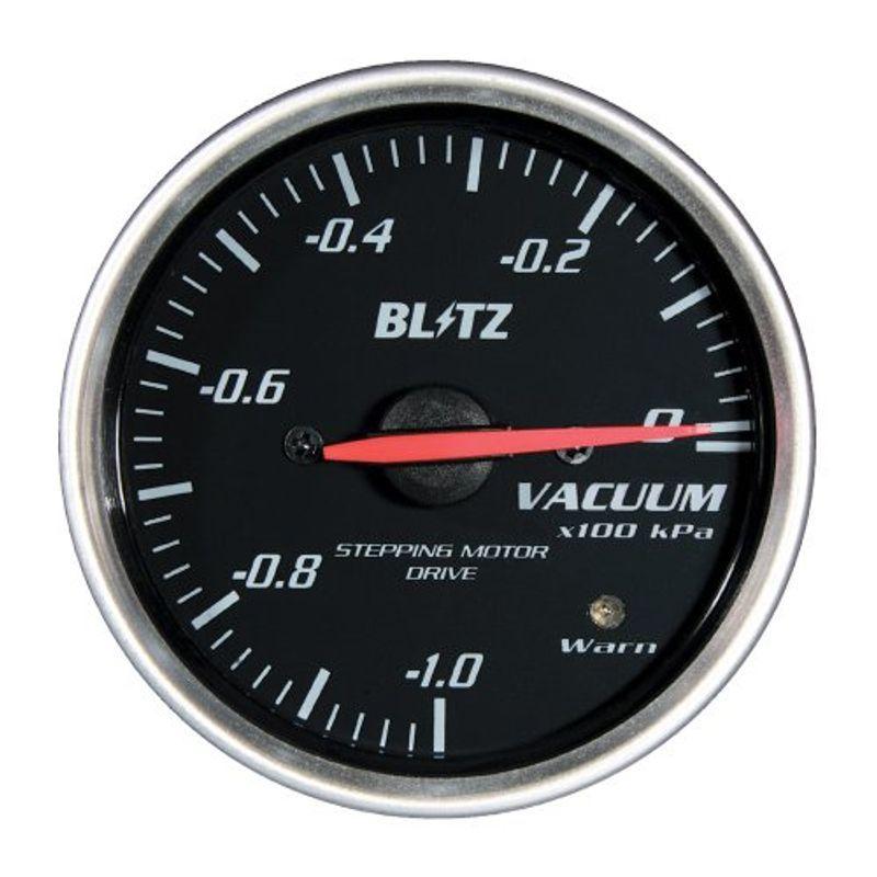 BLITZ(ブリッツ) RACING METER SD(レーシングメーターSD) 丸型アナログメーター φ60 VACUUM METER W 追加メーターアクセサリー