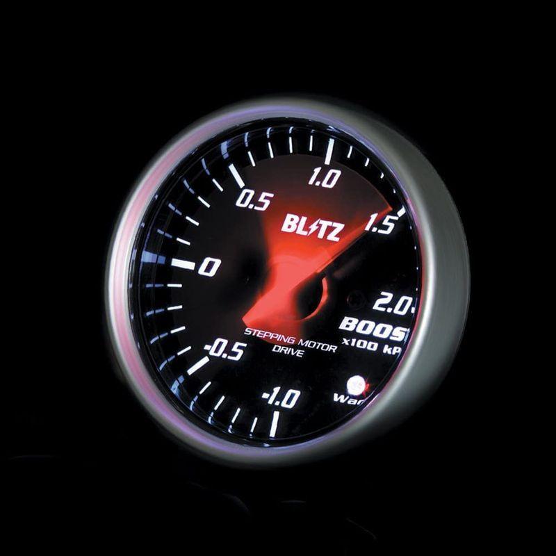 BLITZ(ブリッツ) RACING METER SD(レーシングメーターSD) 丸型アナログメーターφ52 BOOST METER WHI｜muylinda｜06