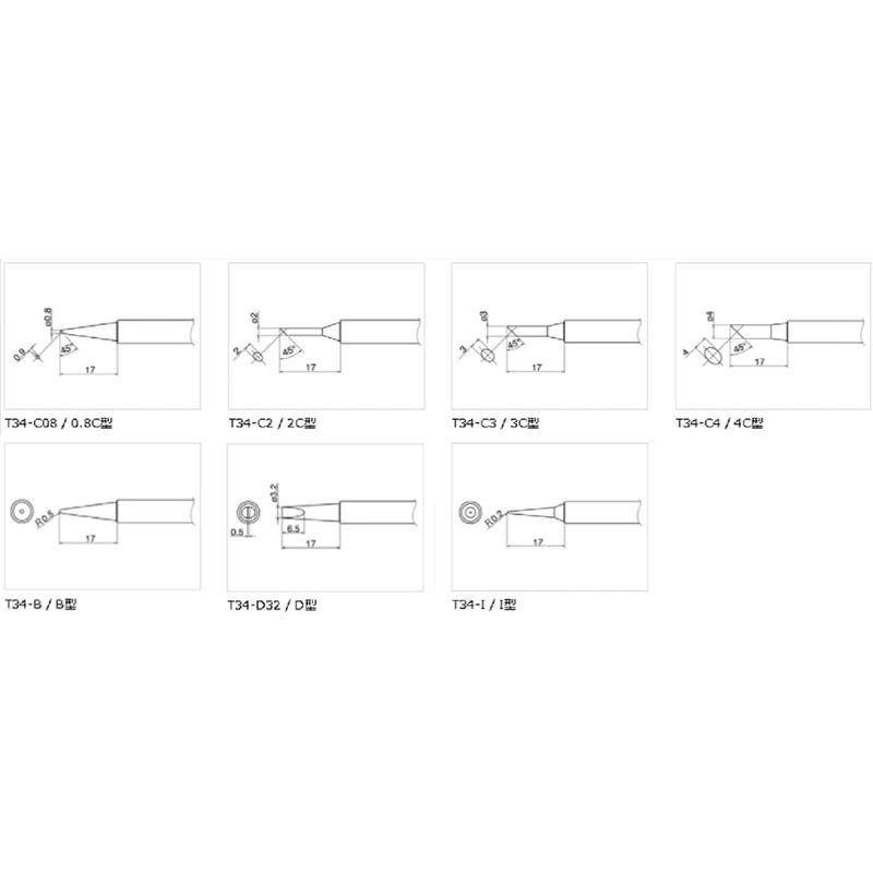 ランキング第1位 白光 Hakko こて先 I型 Fx 650 Dash 用 T34 I Discoversvg Com