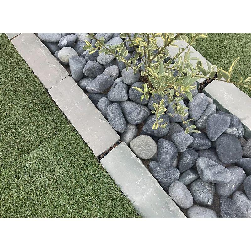 買い物 花壇の石 花壇 石 庭 ナチュラルグレー 庭石 花壇用石 ガーデニング ストーン ブロック 自然石 4個 Kantin Sahinkaya Net