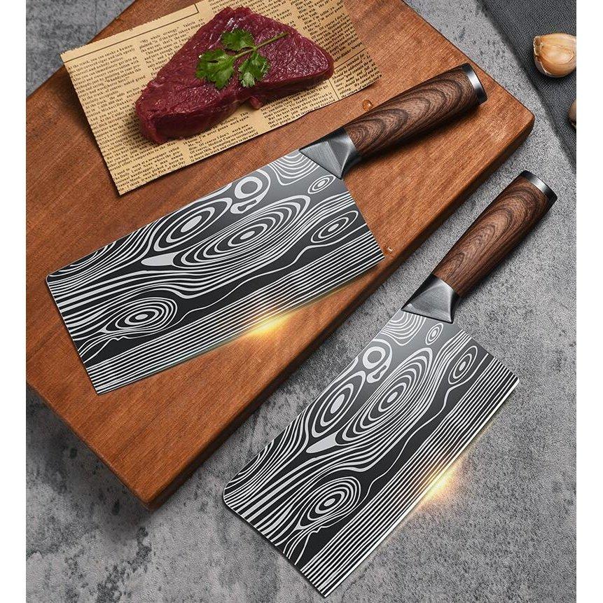 有斗包丁 中華包丁 包丁セット 中華料理に用いられる肉 魚 硬い ステンレス 菜切り包丁 鋼 野菜などを切る身幅の大きい万能包丁 ダマスカス 肉切り包丁 骨切り包丁