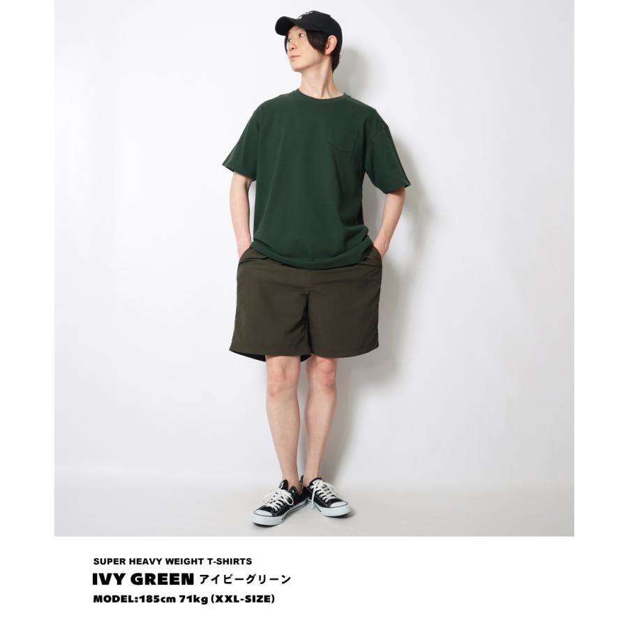 tシャツ メンズ 半袖 無地 透けない ポケット 白 メンズtシャツ 厚手