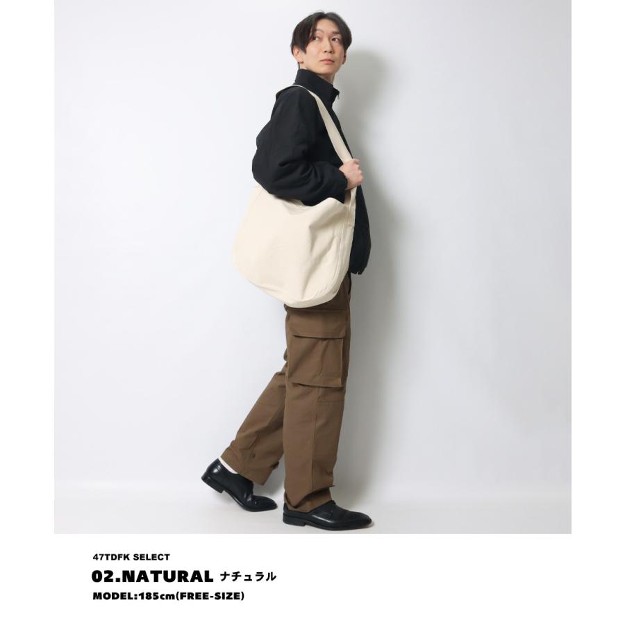 ニュースペーパーバッグ キャンバス ショルダーバッグ 無地 厚手 帆布