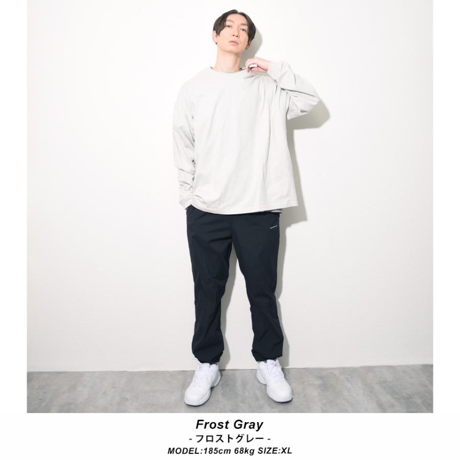 ロンt メンズ ビッグシルエット 無地 長袖tシャツ 黒 大きいサイズ