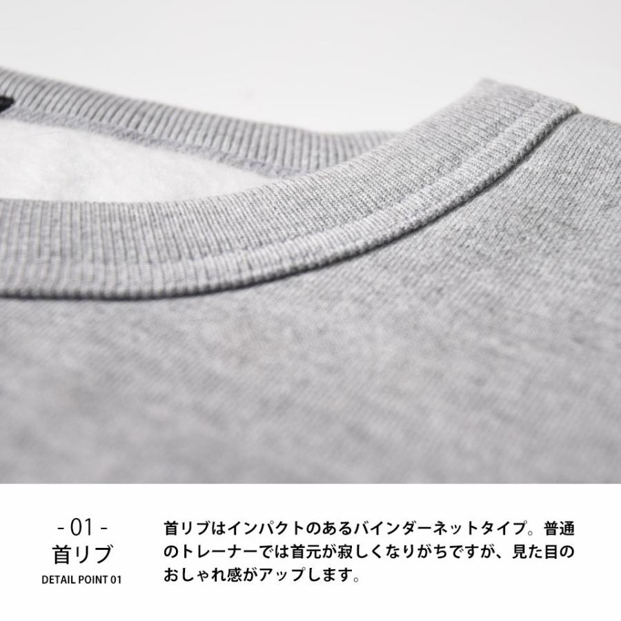 トレーナー メンズ 裏起毛 厚手 無地 スウェット 大きめトレーナー
