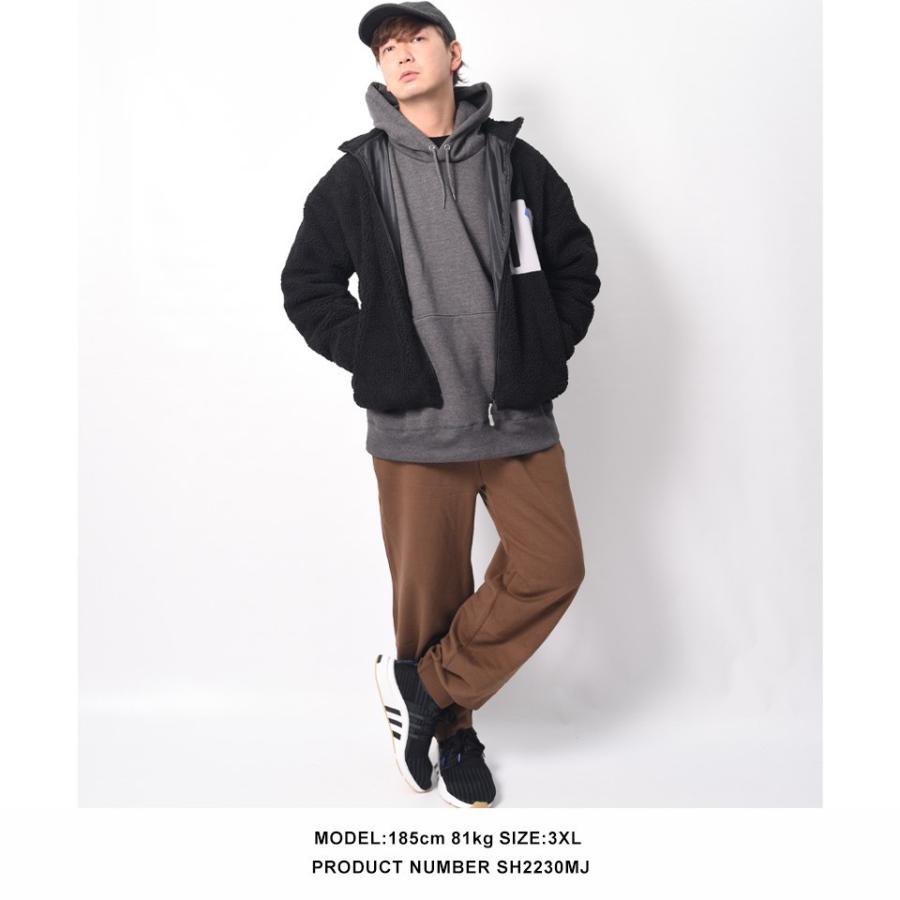 パーカー 厚手 裏起毛 メンズ 大きいサイズ おしゃれ あったか 無地