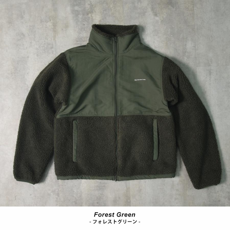 Kireime Camp ボアジャケット メンズ ボアブルゾン アウトドア