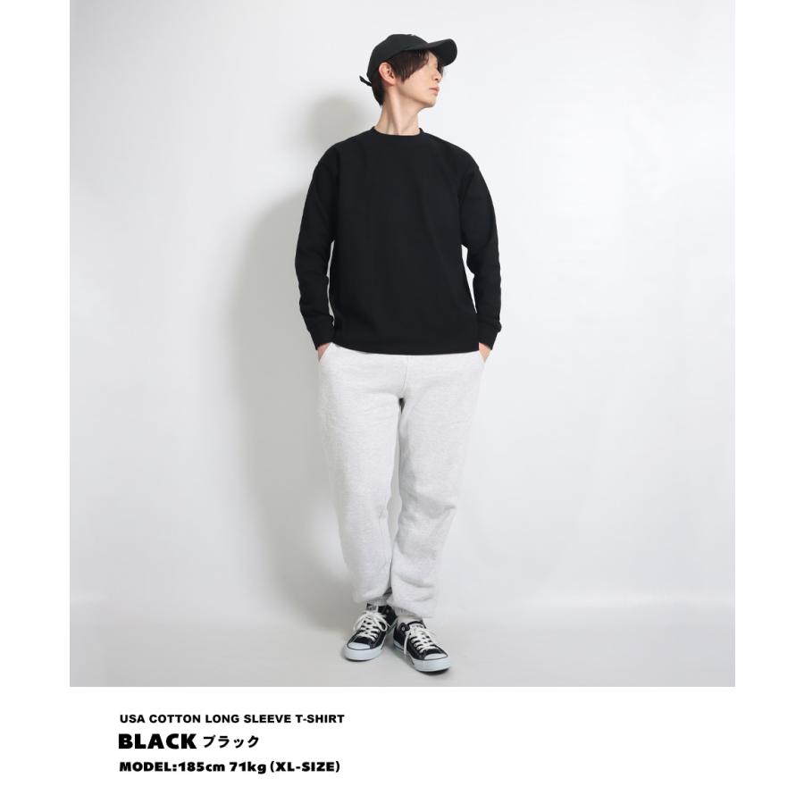 Stone ガーメントダイ コットン ロングtシャツ（ロンt）厚手 長袖tシャツ ロンt ロングtシャツ メンズ 厚手 無地 USAコットン
