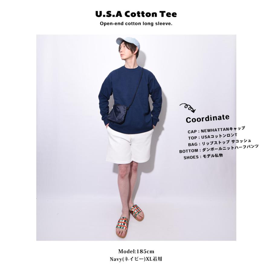 USAコットン ロンt メンズ 厚手 ロングTシャツ ブランド 無地 USAコットン ロンt メンズ 厚手 ロングTシャツ ブランド 無地