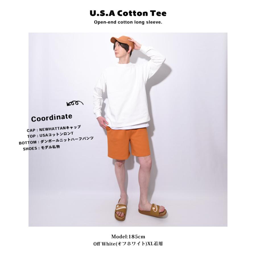 USAコットン ロンt メンズ 厚手 ロングTシャツ ブランド 無地 USAコットン ロンt メンズ 厚手 ロングTシャツ ブランド 無地
