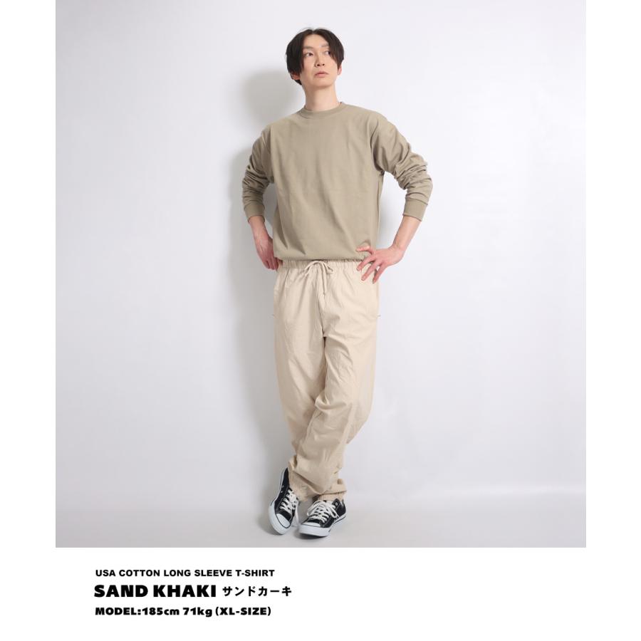長袖tシャツ ロンt ロングtシャツ メンズ 厚手 無地 USAコットン