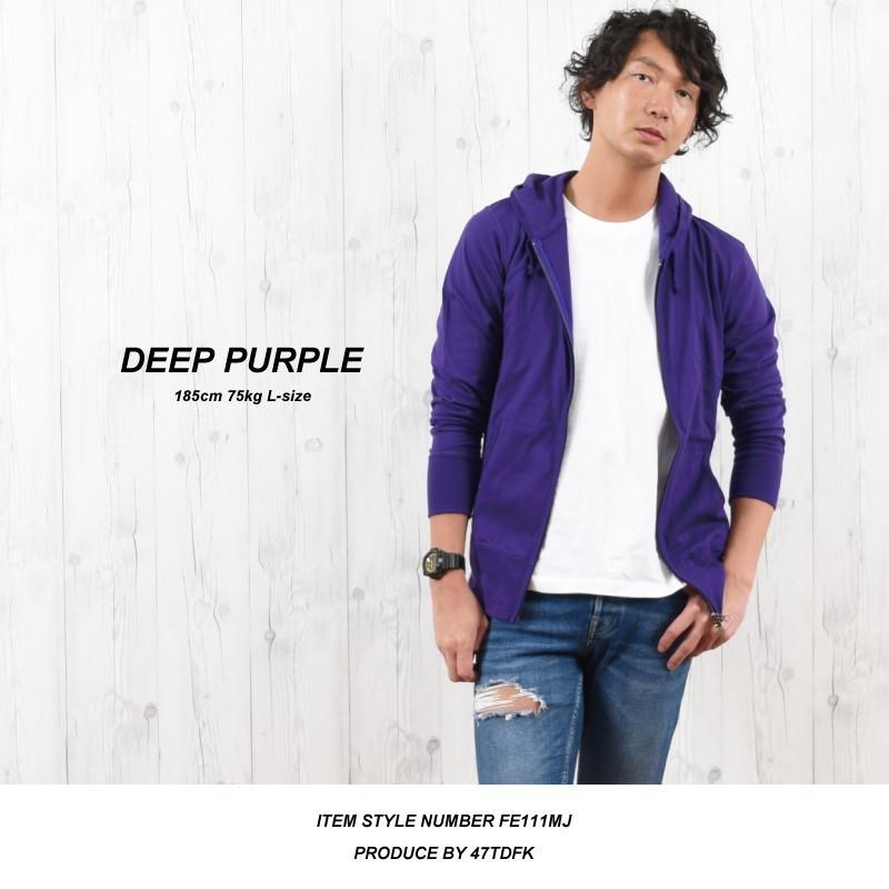 パーリーの薄手パーカーサイズ0 パーカー メンズ 薄手 無地 春 春服 ジップパーカー 薄手