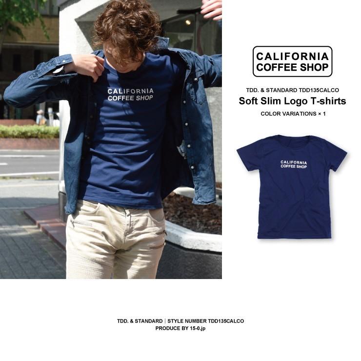 西海岸スタイルのロゴTシャツ スリムフィットで薄手のサーフスタイル