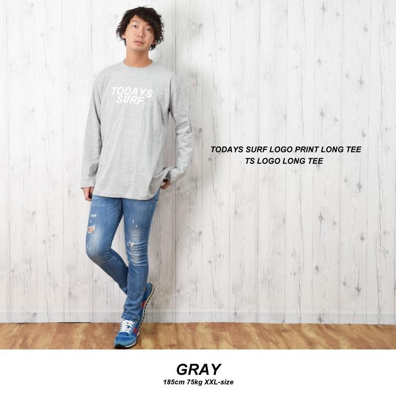 TODAY'S SURF ロングTシャツ メンズ ロンt 長袖 ロゴT プリントTシャツ
