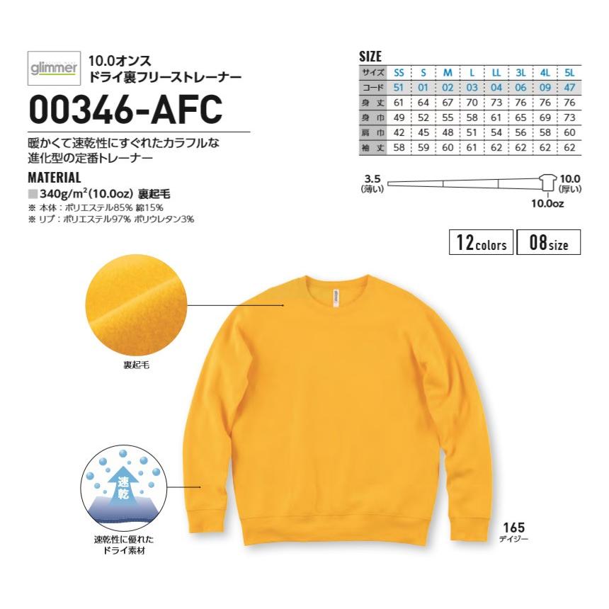 【プロフィールご確認くださいませ✩】様　長袖トレーナー glimmer トレーナー 無地 メンズ 大きいサイズ 長袖 グリマー