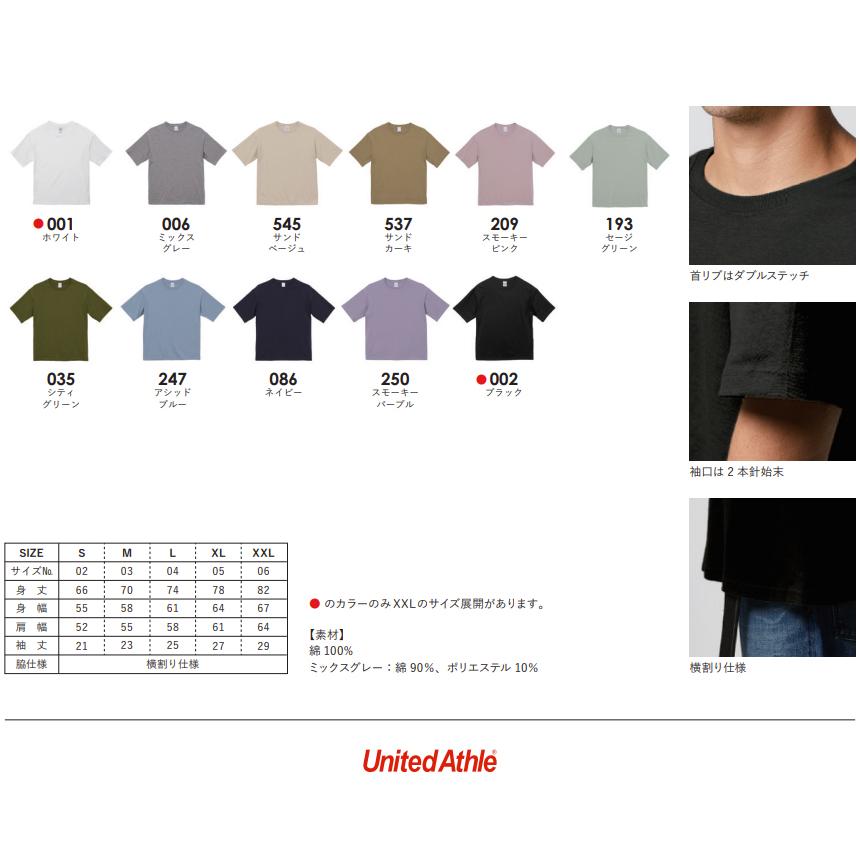 United Athle（ユナイテッドアスレ） tシャツ 半袖 メンズ 無地 5.6