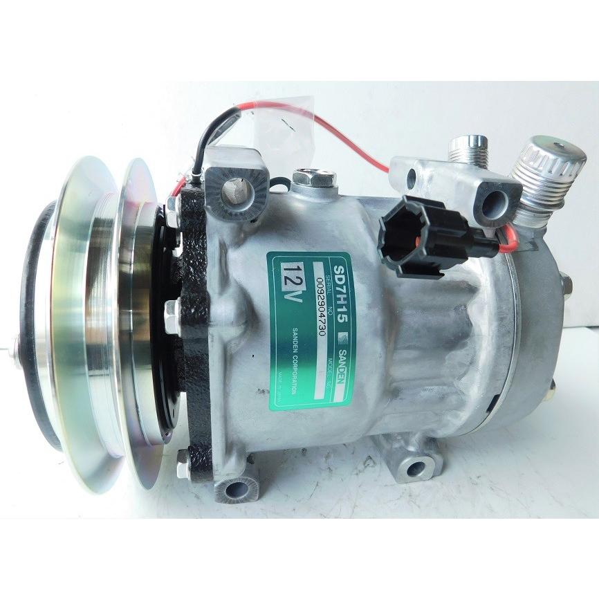 ○コンプレッサー○サンデン 冷凍機用 SD7H15-8224※12V用【新品・コア