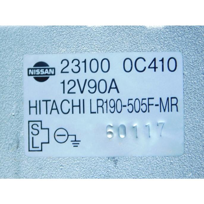 ○オルタネーター○日立 日産バネット , セレナ LR190-505F/23100 