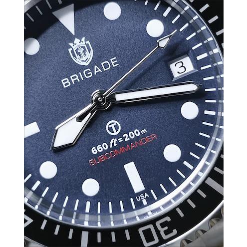 【Brigade】ブリゲード サブコマンダー ノンデイト SWISS セリタ エラボレ SW200-1 自動巻き サブマリーナー 英国海軍 モデル MADE IN USA サファイアの画像