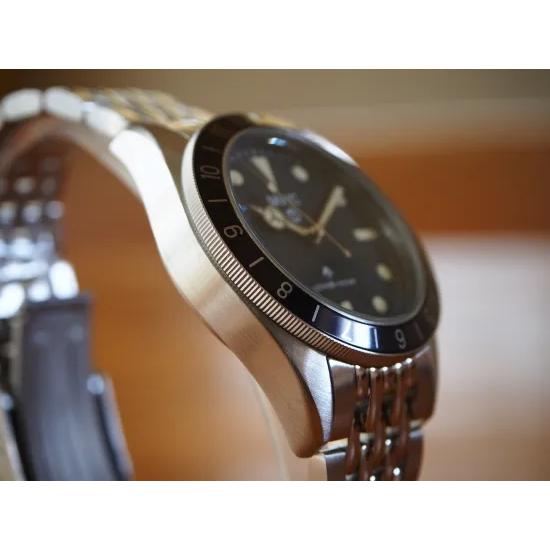 【New】ミリタリーウォッチ MWC時計 1960s 39mm ハイブリッド 300m ダイバーズ サブマリーナ  ステンブレスレット メカクォーツ SEIKO VH31 レトロペイントの画像