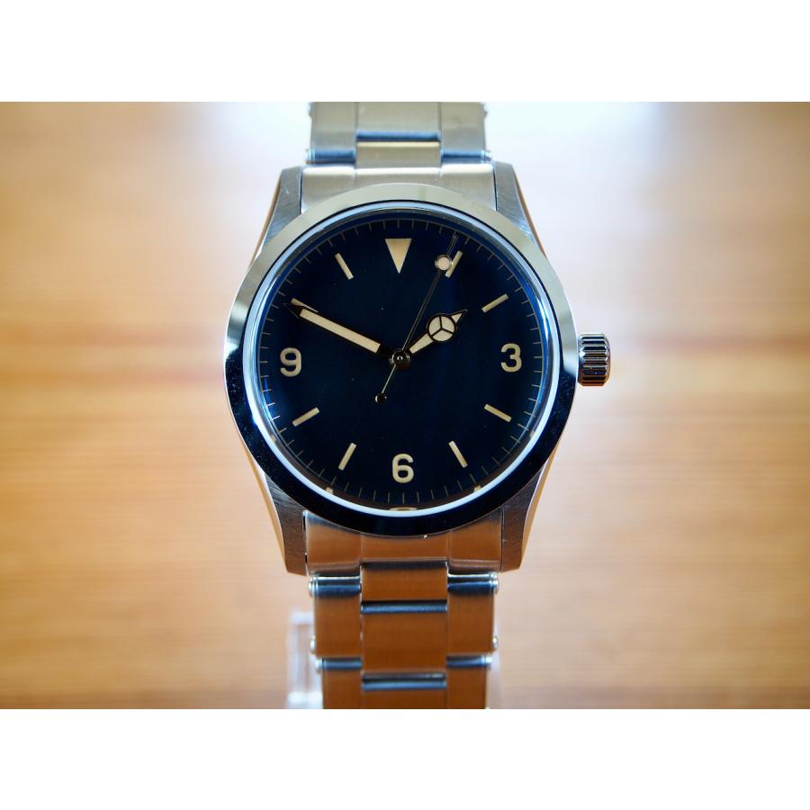 【最終値下げ】 MWC時計 クラシック エクスプローラー 1950 ~60s 36mm 25 石/26石 自動巻き アドベンチャー ウォッチ、レトロ夜光ペイント サファイア風防 リベットブレス　Ex1 【AAA8966095548】(32108円)