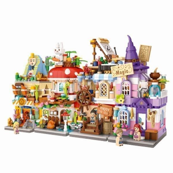 レゴブロック Lego マジック屋 キノコ屋 街並み 街づくり 建物 互換品 プレゼント 子供シリーズ おもちゃ ベビー 赤ちゃん 子供会 安全 知育玩具 想像力 創造 Saxgrykhhl おもちゃ Crear App Com