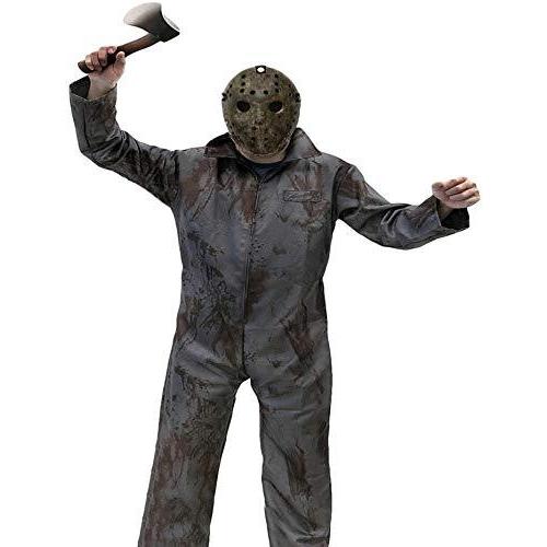 お1人様1点限り 13日の金曜日 ジェイソン コスプレ コスチューム セット 血糊 で リアル に 恐怖 の演出 マスク 他全5点セット お1人様1点限り Atempletonphoto Com