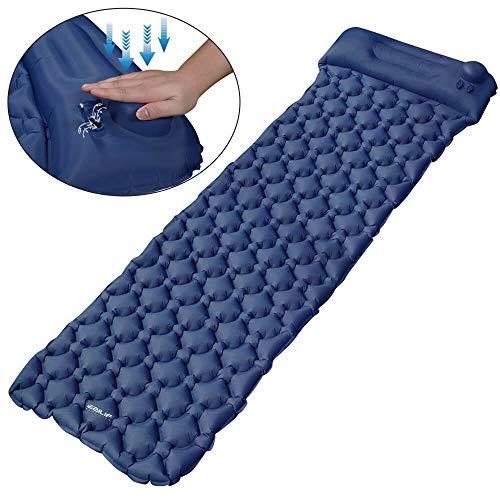 55 以上節約 エアーマット Ezilif キャンプ マット エアマット 車中泊マット テントマット 寝袋マット アウトドアマット ハンドポンプ付き 枕付き 独創的 Atempletonphoto Com