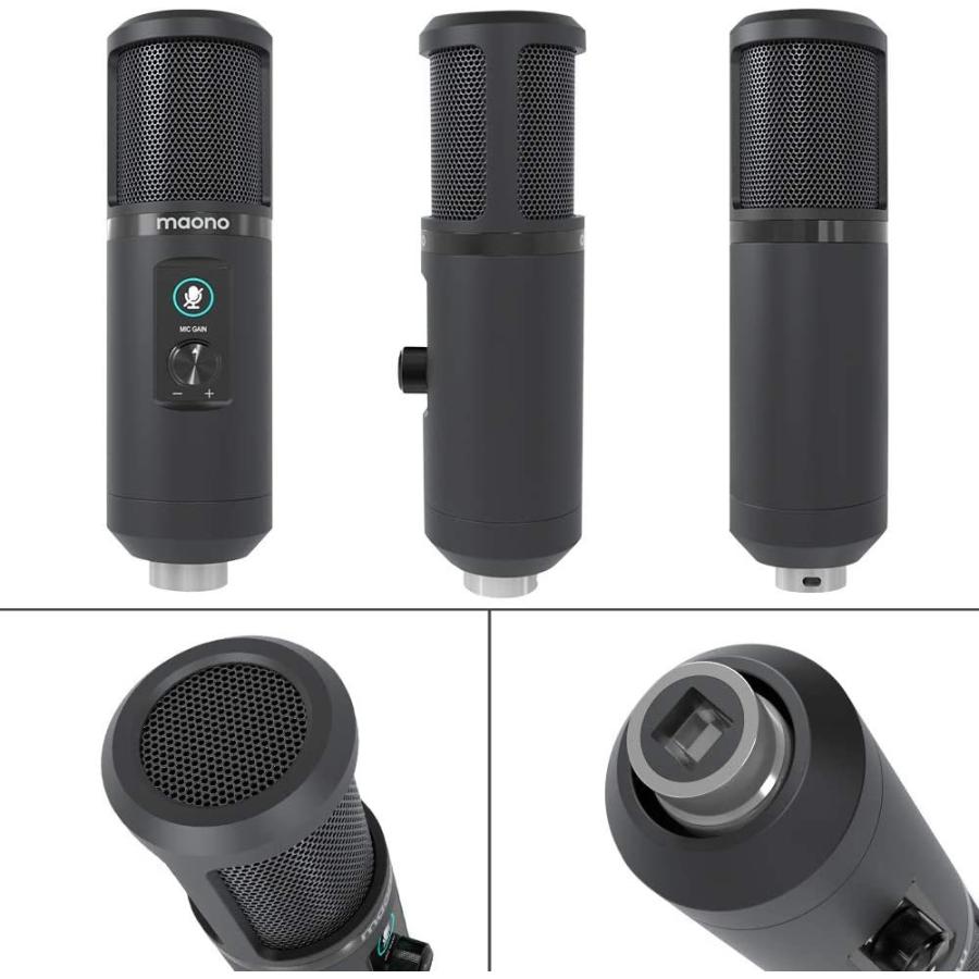 人気満点 Maono Usbマイク コンデンサーマイク Pcマイク マイクセット 192khz 24bit 単一指向性 高音質 タッチミュートボタン 珍しい Diocesekabgayi Org