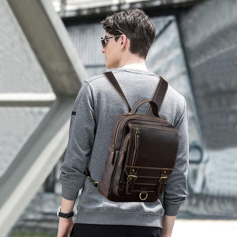 60 Off リュック 本革 メンズ リュックサック 2way ビジネスリュック レザー ボディバッグ バックパック 対応 Ipad対応 通気性 レト My 0403 通販 Yahoo ショッピング 代引不可 Dsi Softvt Com