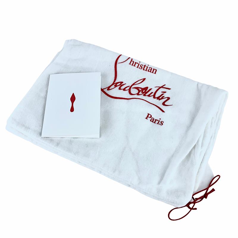 クリスチャンルブタン Christian Louboutin ルイスジュニア スニーカー 靴 シューズ レザー ホワイト スワロフスキー_6