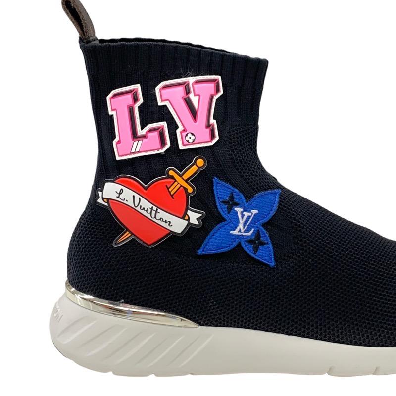 ルイヴィトン LOUIS VUITTON ブラックハートライン スニーカー 靴