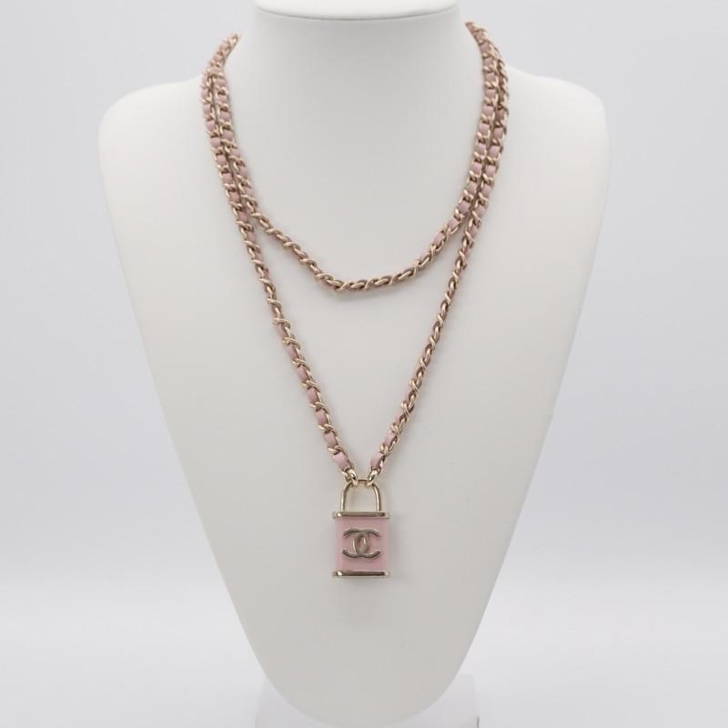 CHANEL（シャネル） ネックレス ペンダント チョーカー ピンク 