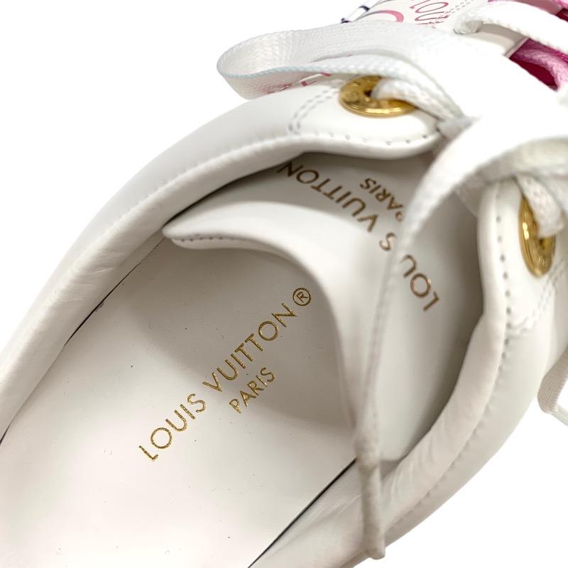 ルイ・ヴィトン ホワイト フラットシューズ ルイヴィトン LOUIS VUITTON タイムアウトライン モノグラム