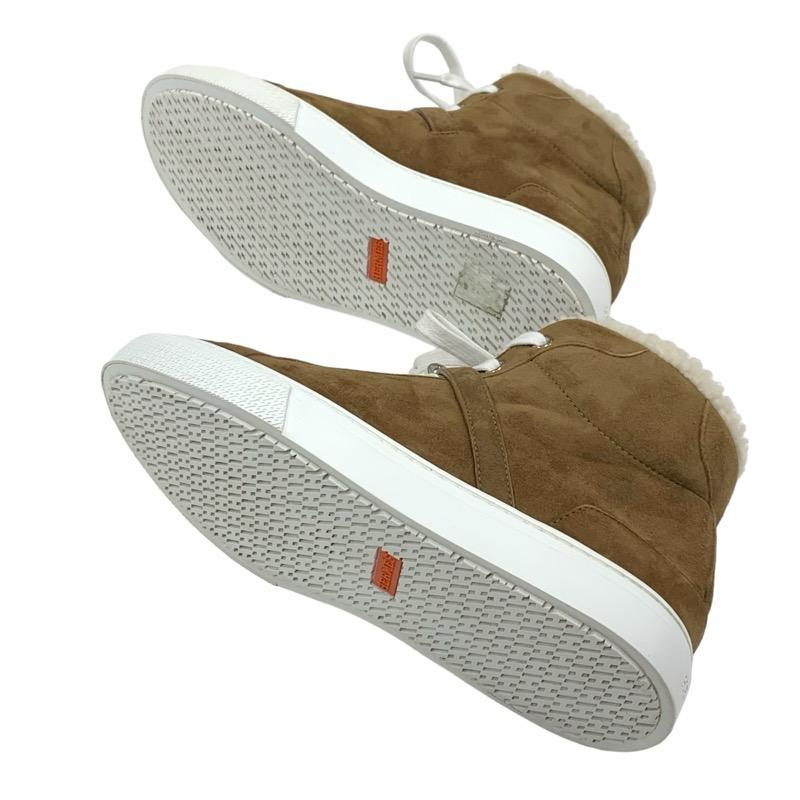 エルメス HERMES デイドリーム スニーカー 靴 シューズ スエード ムートン ブラウン シルバー ハイカットスニーカー ケリー金具_5