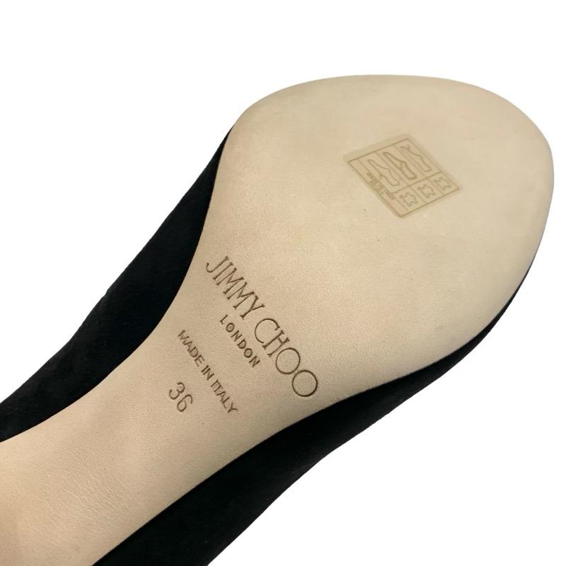 ジミーチュウ JIMMY CHOO パンプス 靴 シューズ スエード パテント ブラック 黒 未使用 ストラップ_7